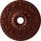 Ekena Millwork Vaduz Ceiling Medallion (Fits Canopies up to 3 1/2"), 23 1/2"OD x 3 1/2"ID x 2 1/8"P, Antique Copper CM23VAACS - alternate 1